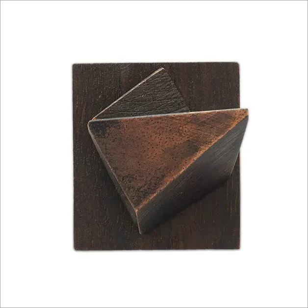 Abstract wooden geometric shape sculptural collection