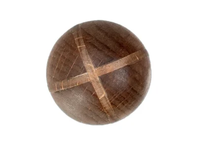 Small hand carved abstract wooden sculpture