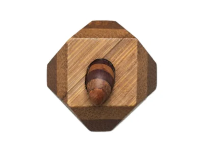 Small hand carved wooden sculpture of bee