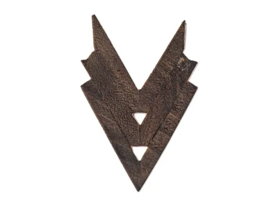 Small hand carved abstract wooden sculpture