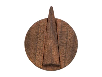 Small hand carved abstract wooden sculpture