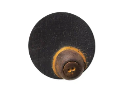 Small hand carved abstract wooden sculpture