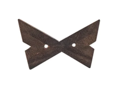 Small hand carved abstract wooden sculpture stylised moth