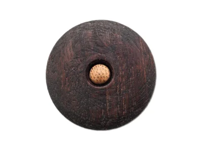 Small hand carved abstract wooden sculpture
