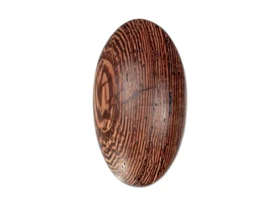 Small hand carved abstract wooden sculpture