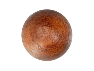 Small hand carved abstract wooden sculpture