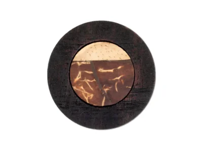 Small hand carved abstract wooden sculpture