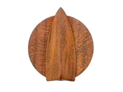 Small hand carved abstract wooden sculpture