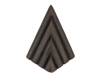 Small hand carved abstract wooden sculpture