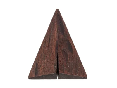 Small hand carved abstract wooden sculpture