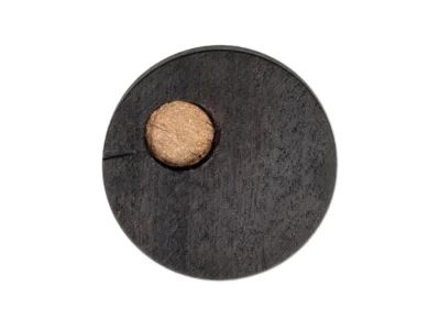 Small hand carved abstract wooden sculpture
