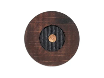 Small hand carved abstract wooden sculpture