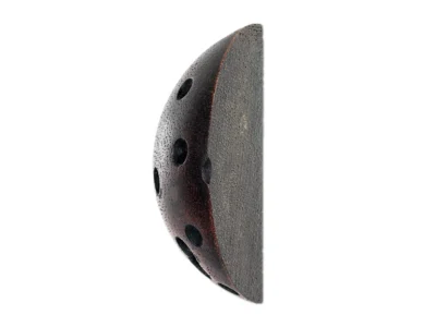 Small hand carved half moon sculpture